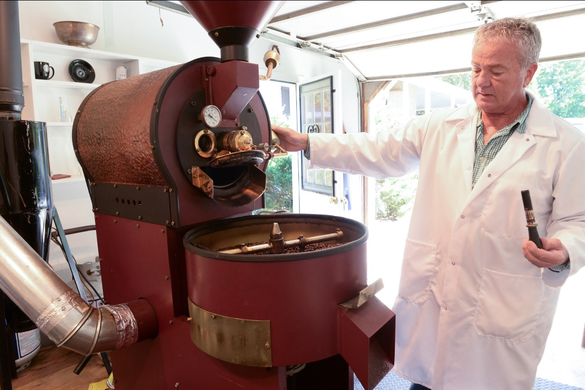 David Bagley and coffee roaster